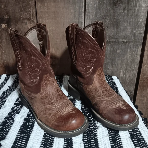 Womens Brown Western Boots - Picture 2 of 7